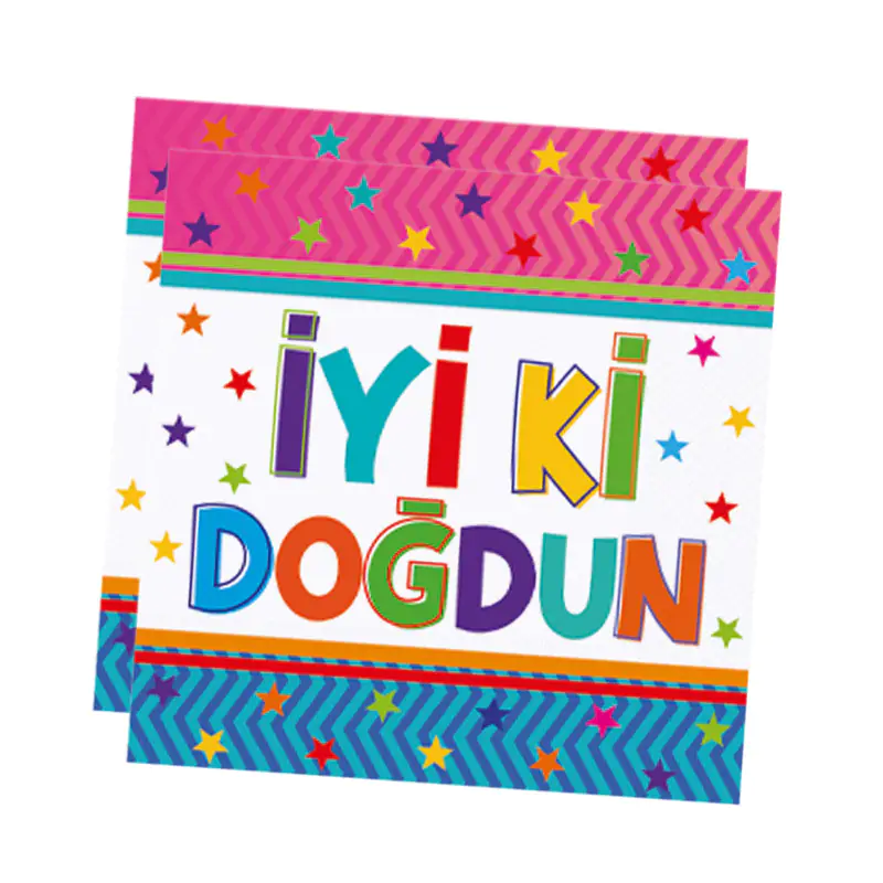 Funstar İyi Ki Doğdun Peçete (33x33 cm)